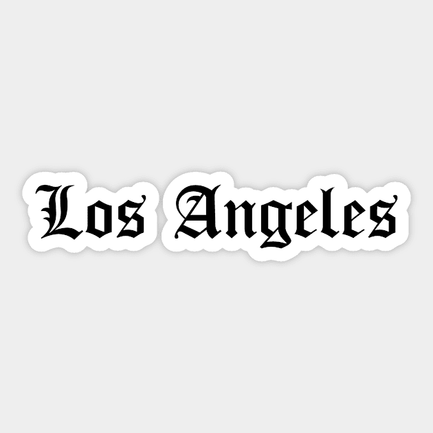 los angeles Sticker by DeekayGrafx